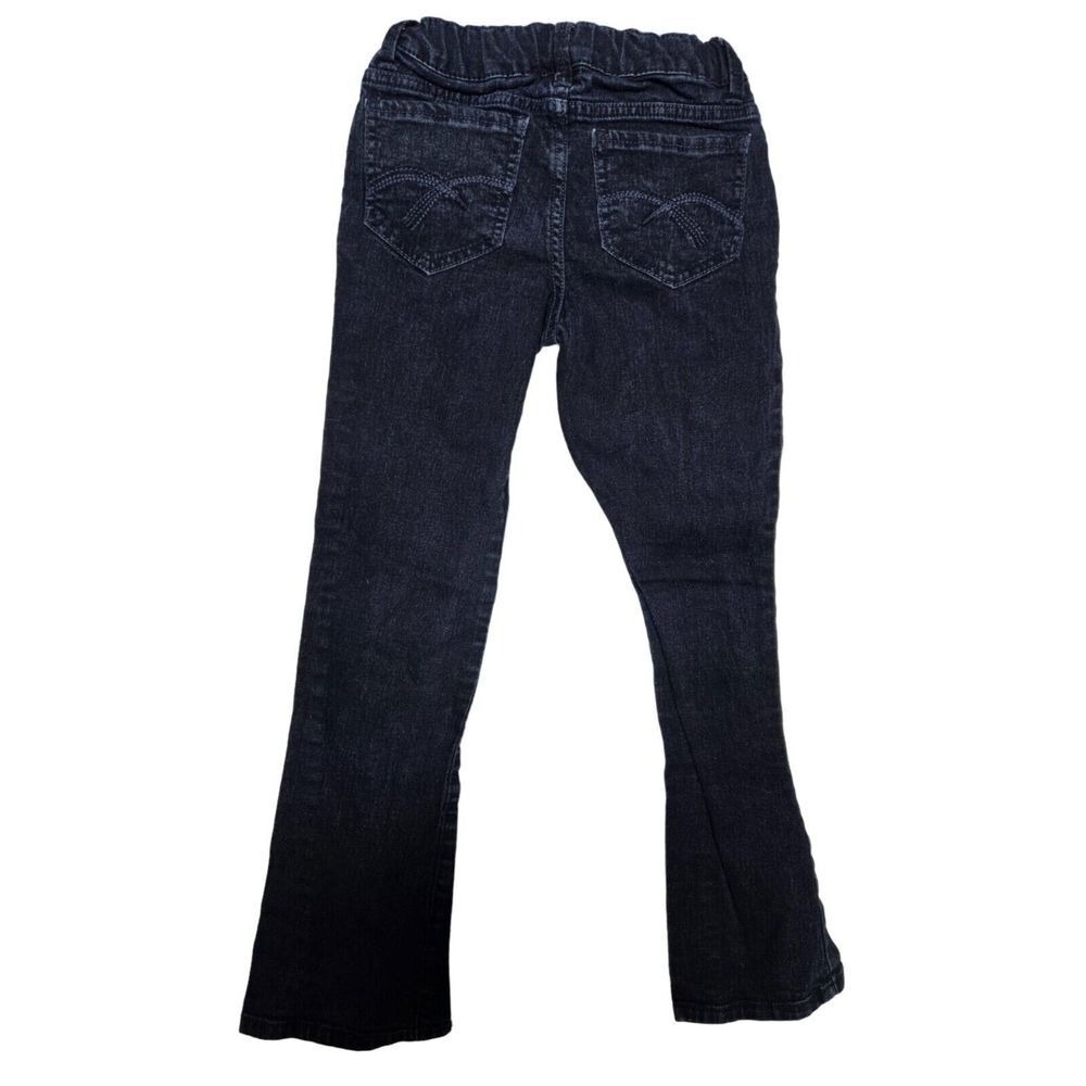 Piper Faves Girls Dark Wash Skinny Bootcut Jeans Size 8R Adjustable Waist Indigo